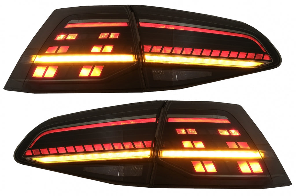 Fanali Posteriori Full LED VW Golf MK7 e MK7.5 VII (2012-2020) Facelift Retrofit G7.5 Look Luce di svolta sequenziale dinamica Smoke