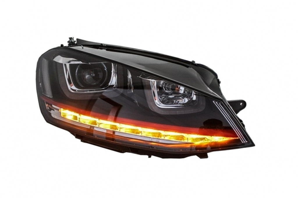 Fari Anteriori 3D LED DRL VW Golf MK7 VII (2012-2017) RED R20 GTI Look LED Luci di svolta seguenziali