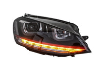 Load image into Gallery viewer, Fari Anteriori 3D LED DRL VW Golf MK7 VII (2012-2017) RED R20 GTI Look LED Luci di svolta seguenziali