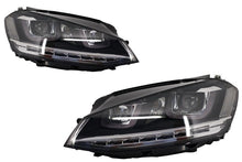 Load image into Gallery viewer, Fari Anteriori 3D LED DRL VW Golf MK7 VII (2012-2017) Silver R-Line LED Flowing Luce di svolta sequenziale dinamica Guida a Destra
