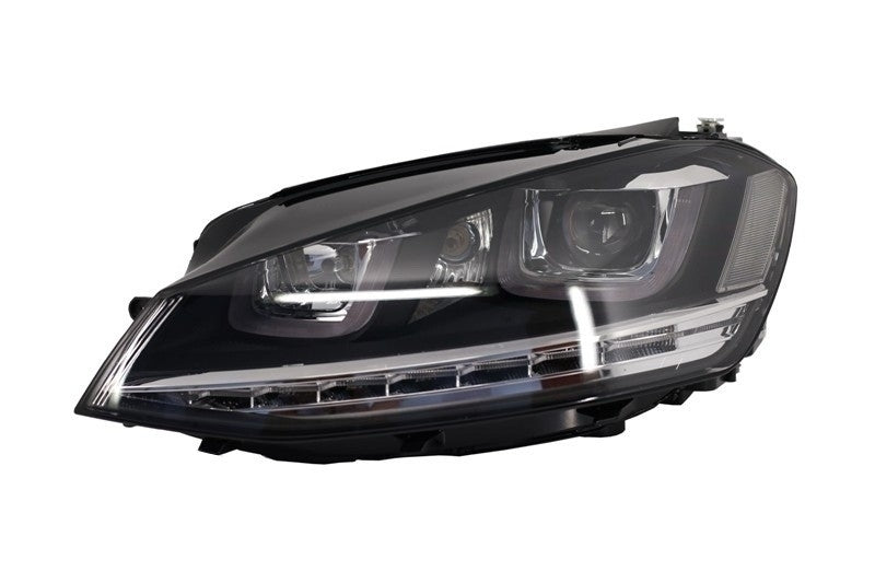 Fari Anteriori 3D LED DRL VW Golf MK7 VII (2012-2017) Silver R-Line LED Flowing Luce di svolta sequenziale dinamica Guida a Destra