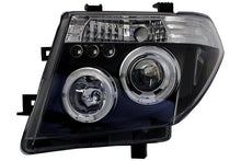 Load image into Gallery viewer, Fari Anteriori Angel Eyes Nissan Navara D40 (2004-2009) Nissan Pathfinder R51 (2005-2008) Nero