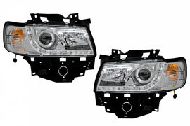 Fari Anteriori Daylight VW T4 Transporter Long Nose (1996-2003) LED DRL Chrome