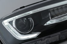 Load image into Gallery viewer, Fari Anteriori LED DRL Dual Beam Lens VW Jetta Mk6 VI (2011-2017) Guida a Destra Bi-Xenon Design con Freccia Sequenziales Nero Housing
