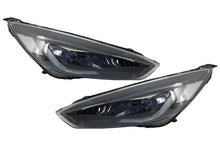 Carica l&#39;immagine nel visualizzatore di Gallery, Fari Anteriori LED DRL Ford Focus III Mk3 (2015-2017) Bi-Xenon Design Dynamic Flowing Turn Signals Demon Look