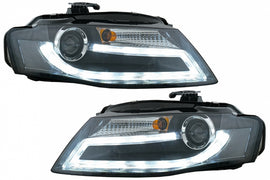Fari Anteriori Audi A4 B8 8K (2008-2011) LED Daytime Running Light Bar Xenon Design Guida a Sinistra