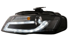 Carica l&#39;immagine nel visualizzatore di Gallery, Fari Anteriori Audi A4 B8 8K (2008-2011) LED Daytime Running Light Bar Xenon Design Guida a Sinistra