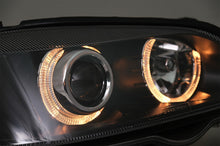 Load image into Gallery viewer, Fari Anteriori Opel Vauxhall Astra G (09.1997-02.2004) Halo Rims Lamps nero