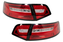 Load image into Gallery viewer, Fanali Posteriori LED BAR Audi A6 4F2 C6 Limousine (2008-2011) Red Clear Facelift Design con Luci di svolta dinamiche sequenziali