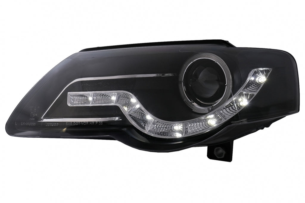 LED DRL Fari Anteriori Angel Eyes VW Passat B6 3C (03.2005-2010) nero