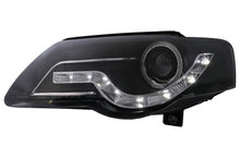 Carica l&#39;immagine nel visualizzatore di Gallery, LED DRL Fari Anteriori Angel Eyes VW Passat B6 3C (03.2005-2010) nero