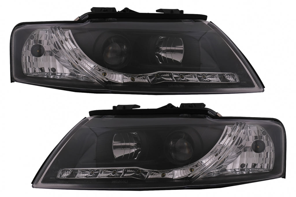Fari Anteriori LED DRL Audi A4 Cabriolet B6 8H7 8HE (2002-2006) Nero