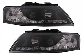 Fari Anteriori LED DRL Audi A4 Cabriolet B6 8H7 8HE (2002-2006) Nero