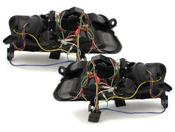 Fari Anteriori LED DRL Audi A6 C6 4F (2004-2008) Daytime Running Light Nero per Xenon