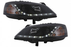 Fari Anteriori LED DRL Opel Astra G (09.1997-02.2004) Nero