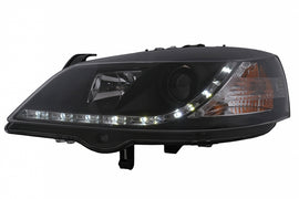 Fari Anteriori LED DRL Opel Astra G (09.1997-02.2004) Nero