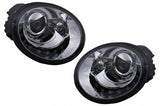 LED DRL Fari Anteriori VW New Beetle Hatchback Cabrio (10.1998-05.2005) Chrome Clear Lens