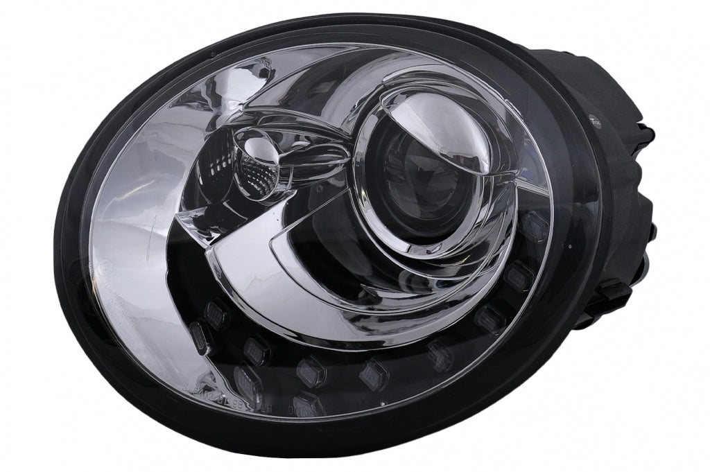 LED DRL Fari Anteriori VW New Beetle Hatchback Cabrio (10.1998-05.2005) Chrome Clear Lens