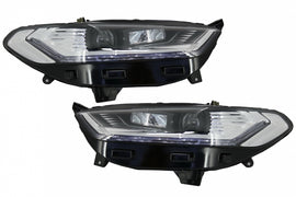 LED DRL Fari Anteriori Xenon Look Ford Mondeo MK5 (2013-2016) Flowing Dynamic Sequential Turning Lights Chrome
