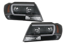 Carica l&#39;immagine nel visualizzatore di Gallery, Fari Anteriori LED Jeep Grand Cherokee (1999-2004) Tube Light Nero