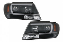 Fari Anteriori LED Jeep Grand Cherokee (1999-2004) Tube Light Nero