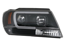 Carica l&#39;immagine nel visualizzatore di Gallery, Fari Anteriori LED Jeep Grand Cherokee (1999-2004) Tube Light Nero