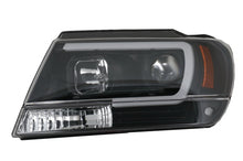 Carica l&#39;immagine nel visualizzatore di Gallery, Fari Anteriori LED Jeep Grand Cherokee (1999-2004) Tube Light Nero