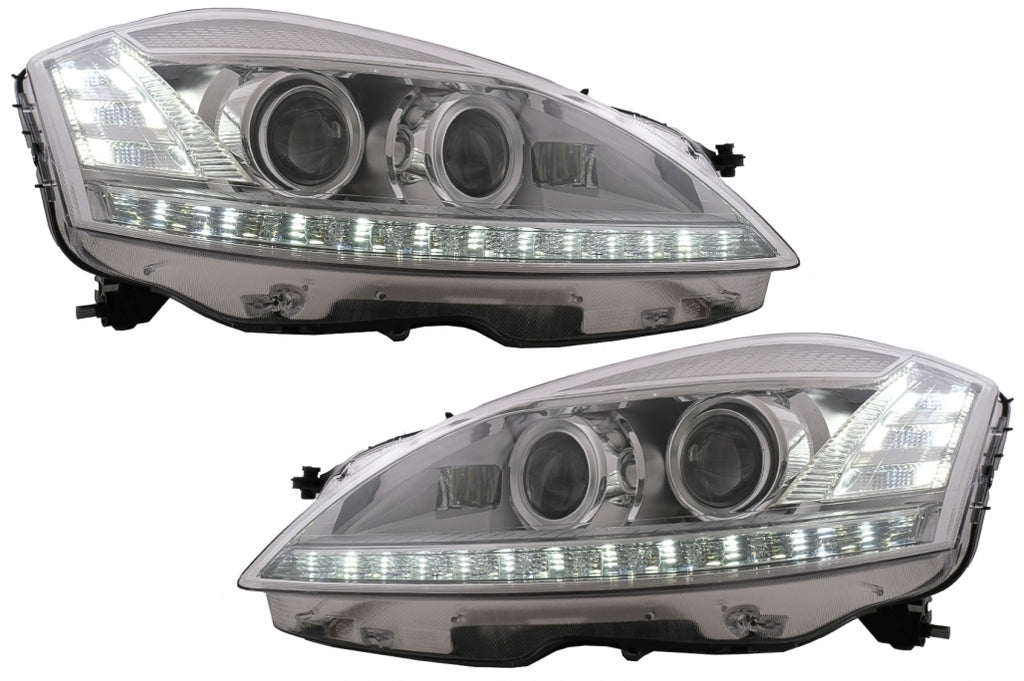 LED Fari Anteriori Mercedes Classe S W221 (2005-2009) Facelift Look LHD