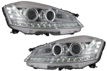 Load image into Gallery viewer, Fari Anteriori LED Mercedes Classe S W221 (2005-2009) Facelift Look con Luci di svolta dinamiche sequenziali