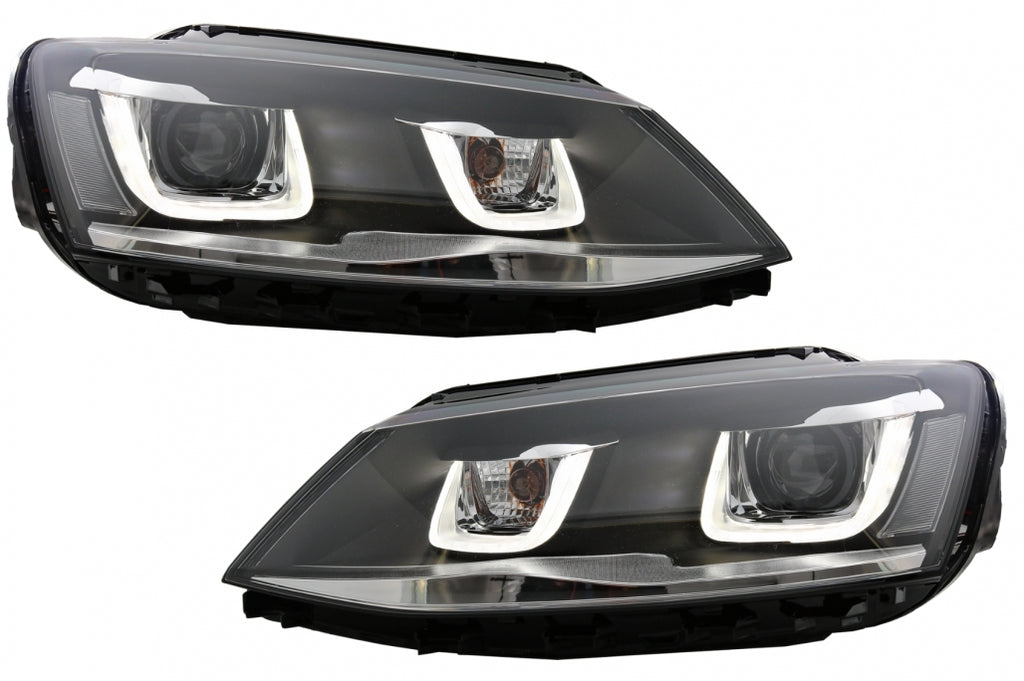 Fari Anteriori LED VW Jetta Mk6 VI (2011-2017) GTI 3D U Bi-Xenon Design