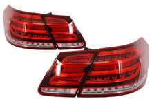 Load image into Gallery viewer, Fanali Posteriori LED Light Bar Mercedes Classe E W212 (2009-2013) Conversion Facelift Design Red Clear