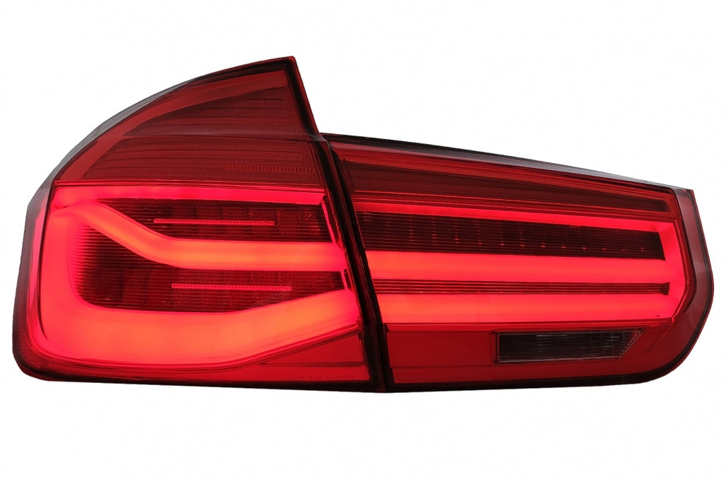 Fanali Posteriori LED Conversione in LCI Design BMW Serie 3 F30 Pre LCI LCI (2011-2019) Red Clear con Luce di svolta sequenziale dinamica