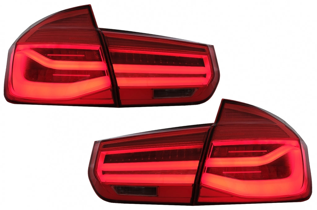 Fanali Posteriori LED Conversione in LCI Design BMW Serie 3 F30 Pre LCI LCI (2011-2019) Red Clear con Luce di svolta sequenziale dinamica