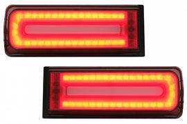Fanali Posteriori LED Light Bar Mercedes Classe G W463 (2008-2017) Facelift 2018 Design Luce di svolta sequenziale dinamica Smoke Red