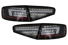 Carica l&#39;immagine nel visualizzatore di Gallery, Fanali posteriori a LED Audi A4 B8 Sedan (2012-2015) Red nero Dynamic Sequential Turning Lights