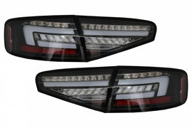 Fanali posteriori a LED Audi A4 B8 Sedan (2012-2015) Red nero Dynamic Sequential Turning Lights