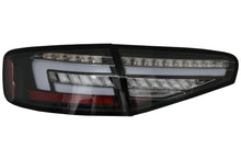 Carica l&#39;immagine nel visualizzatore di Gallery, Fanali posteriori a LED Audi A4 B8 Sedan (2012-2015) Red nero Dynamic Sequential Turning Lights