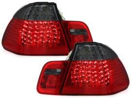 Fanali Posteriori LED BMW Serie 3 E46 Limousine 4 Porte (1998-2001) Rosso Fumè