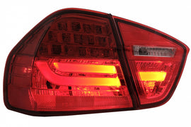 Fanali Posteriori LED BMW Serie 3 E90 (2005-2008) LED Light Bar LCI Design Red Clear