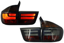 Carica l&#39;immagine nel visualizzatore di Gallery, Fanali Posteriori LED BMW X5 E70 (2007-2010) Light Bar LCI Facelift Look Smoke