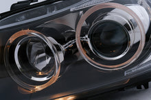 Carica l&#39;immagine nel visualizzatore di Gallery, lato sinistro Angel Eyes Xenon Fari Anteriori BMW Serie 3 E90 Sedan E91 Touring (03.2005-2008) Chorme