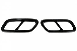 Cornici finali di scarico Mercedes Classe C W206 S206 Sport Line (2021 +) Nero
