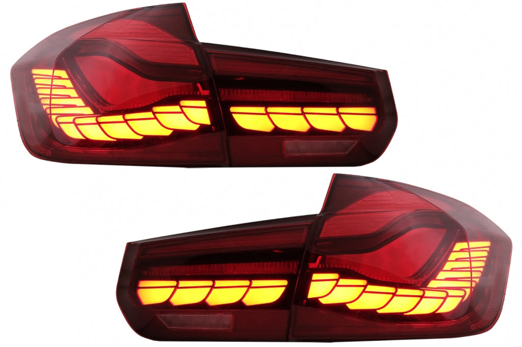 Fanali Posteriori LED Conversione in M4 Design BMW Serie 3 F30 Pre LCI e LCI (2011-2019) F35 F80 Red Clear con Luce di svolta sequenziale dinamica