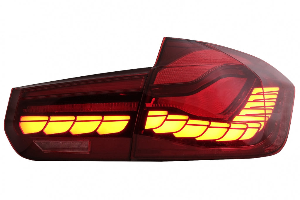 Fanali Posteriori LED Conversione in M4 Design BMW Serie 3 F30 Pre LCI e LCI (2011-2019) F35 F80 Red Clear con Luce di svolta sequenziale dinamica