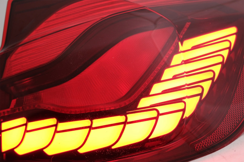 Fanali Posteriori LED Conversione in M4 Design BMW Serie 3 F30 Pre LCI e LCI (2011-2019) F35 F80 Red Clear con Luce di svolta sequenziale dinamica