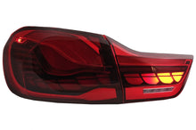 Carica l&#39;immagine nel visualizzatore di Gallery, Fanali Posteriori LED BMW Serie 4 F32 F33 F36 M4 F82 F83 (2013-03.2019) Red Clear con Luce di svolta sequenziale dinamica