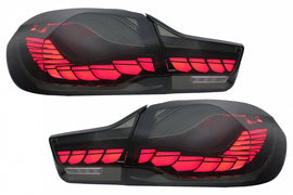 Fanali Posteriori LED BMW Serie 4 F32 F33 F36 M4 F82 F83 (2013-03.2019) Rosso Fumè con Luce di svolta sequenziale dinamica