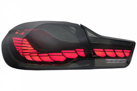 Fanali Posteriori LED BMW Serie 4 F32 F33 F36 M4 F82 F83 (2013-03.2019) Rosso Fumè con Luce di svolta sequenziale dinamica