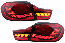 Fanali Posteriori LED BMW Serie 4 F32 F33 F36 M4 F82 F83 (2013-03.2019) Red con Luce di svolta sequenziale dinamica