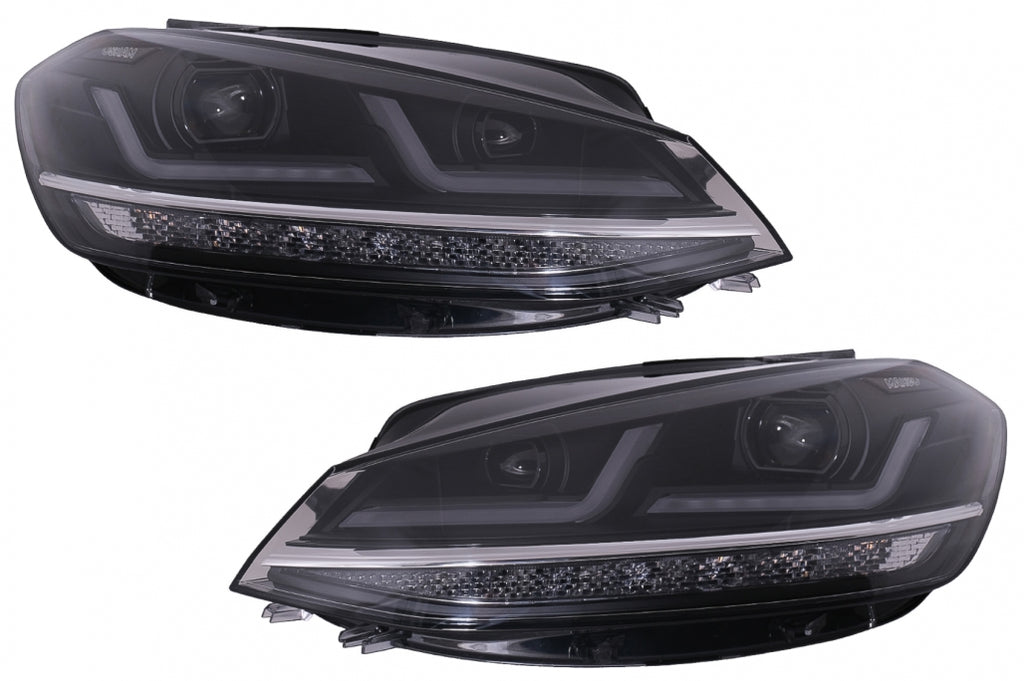 Fari Anteriori Osram Full LED LEDriving VW Golf MK7.5 Facelift (2017-2020) Aggiornamento per lampade alogene con Luce di svolta sequenziale dinamica